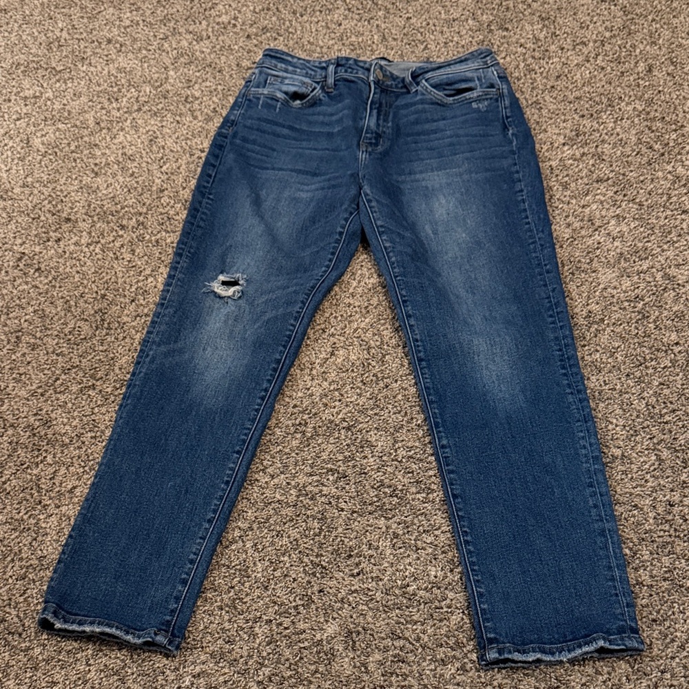 Flying Monkey Distressed Blue Ankle Jeans 29 Waist